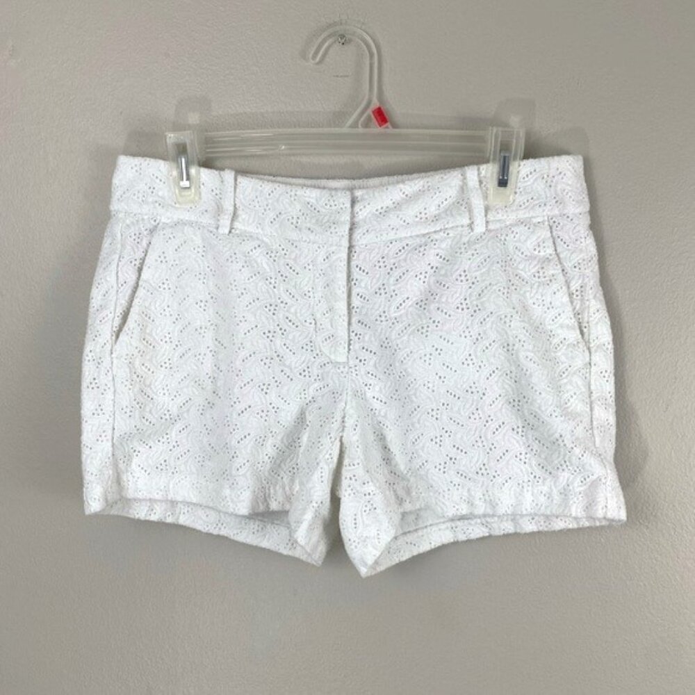 Ann Taylor White Eyelet Shorts